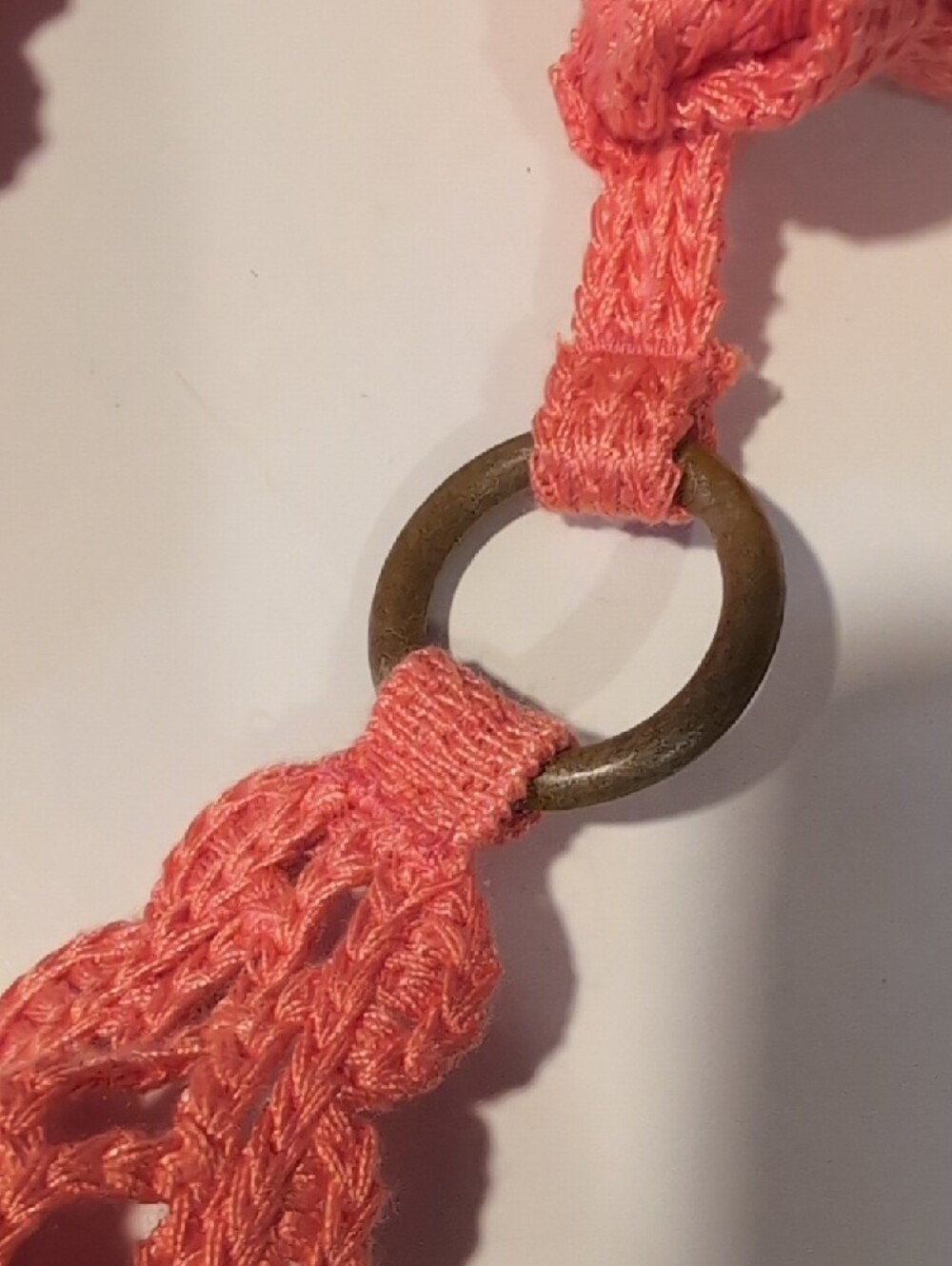 aerie Coral Crochet Triangle Bikini Set - Picture 7 of 7